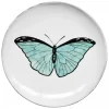Astier de Villatte Assiette Plate Papillon Bleu