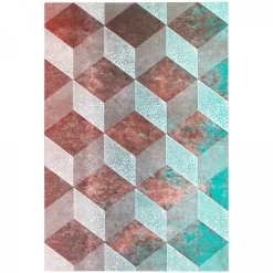 Astier de Villatte Carnet Moyen (Rose Marbre Et Bleu)