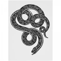 Astier de Villatte Carnet Patch Serpent Fleur