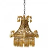 Astier de Villatte Lustre Pavillon A Pampilles Or