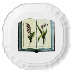 Astier de Villatte Petite Assiette Grand Livre De Fleurs