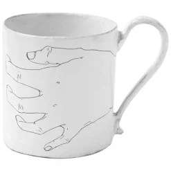 Astier de Villatte Tasse Lou Doillon Avec Deux Mains