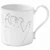Astier de Villatte Tasse Lou Doillon Avec Une Main Vers Le Haut