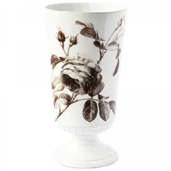 Astier de Villatte Vase Rose Sepia